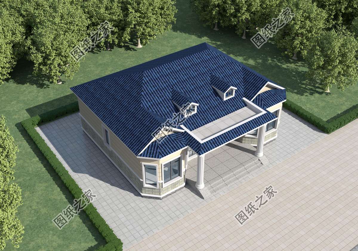 4款農(nóng)村歐式一層別墅設(shè)計(jì)，外觀簡(jiǎn)約好看造價(jià)不高還實(shí)用