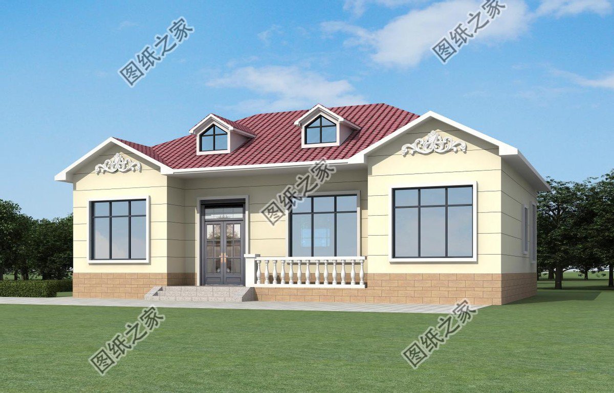 4款農(nóng)村歐式一層別墅設(shè)計(jì)，外觀簡(jiǎn)約好看造價(jià)不高還實(shí)用