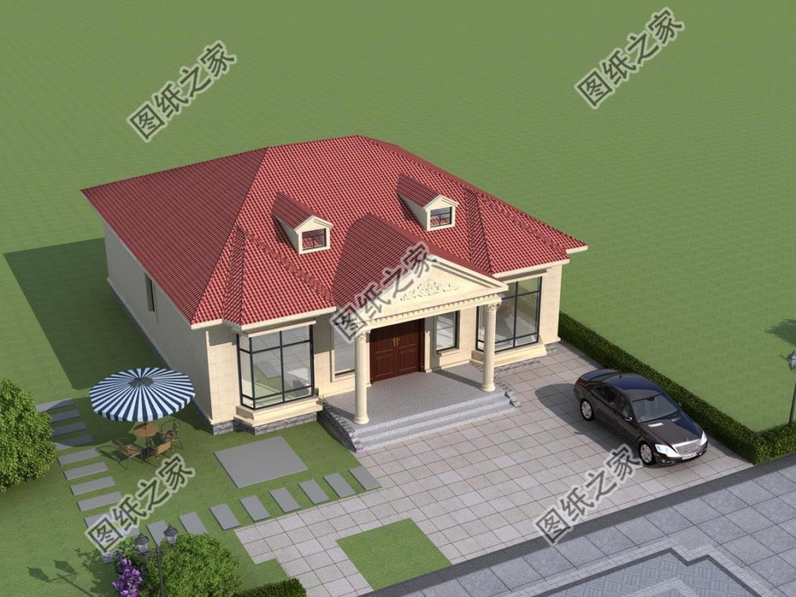 4款農(nóng)村歐式一層別墅設(shè)計(jì)，外觀簡(jiǎn)約好看造價(jià)不高還實(shí)用