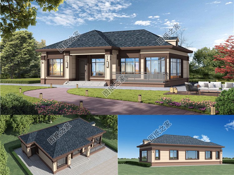 居家養(yǎng)老一層別墅設(shè)計圖效果圖