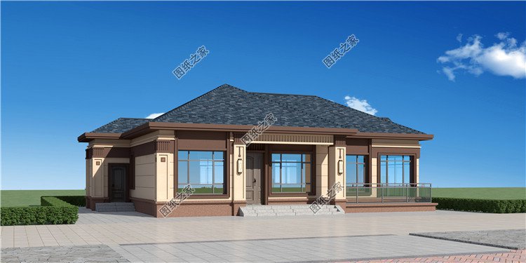 居家養(yǎng)老一層別墅設(shè)計圖外觀圖