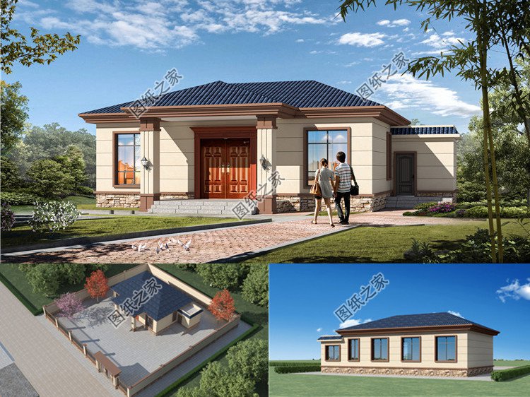 農(nóng)村一層小別墅設計圖效果圖