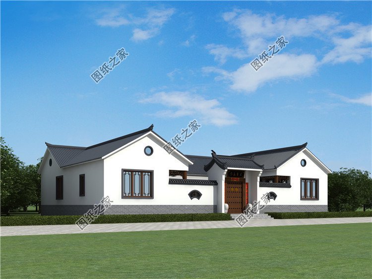 一層四合院別墅外觀圖