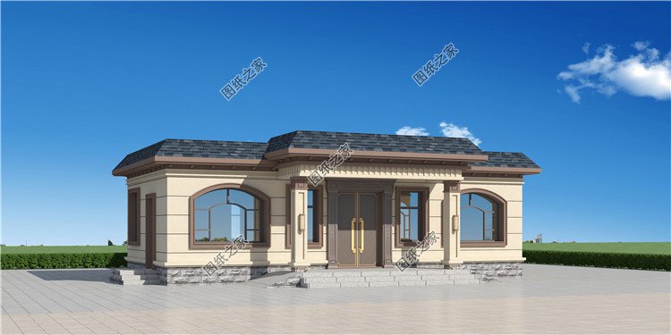 一層平頂別墅設(shè)計(jì)圖外觀圖