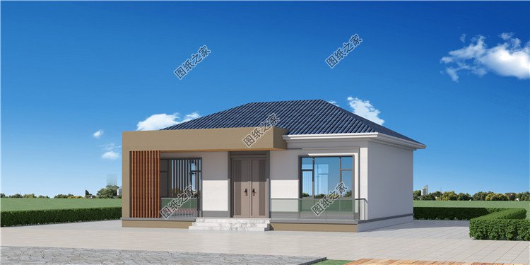 11x9米農(nóng)村一層小平房設(shè)計(jì)方案外觀圖