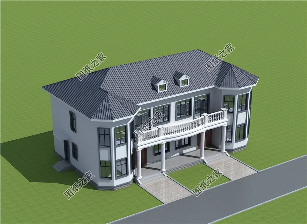 農(nóng)村兄弟雙拼別墅設(shè)計，加強親人之間的感情，既省錢又省心