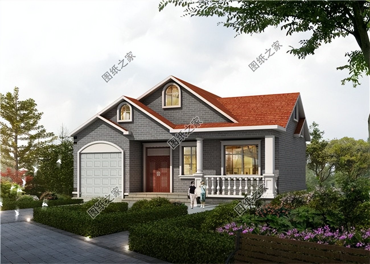 農(nóng)村一層別墅帶車庫設(shè)計，實(shí)用接地氣，現(xiàn)在農(nóng)村建房必不可少