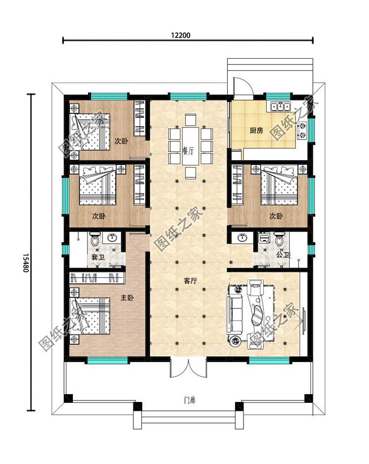 最漂亮的一層平房圖片及設(shè)計圖