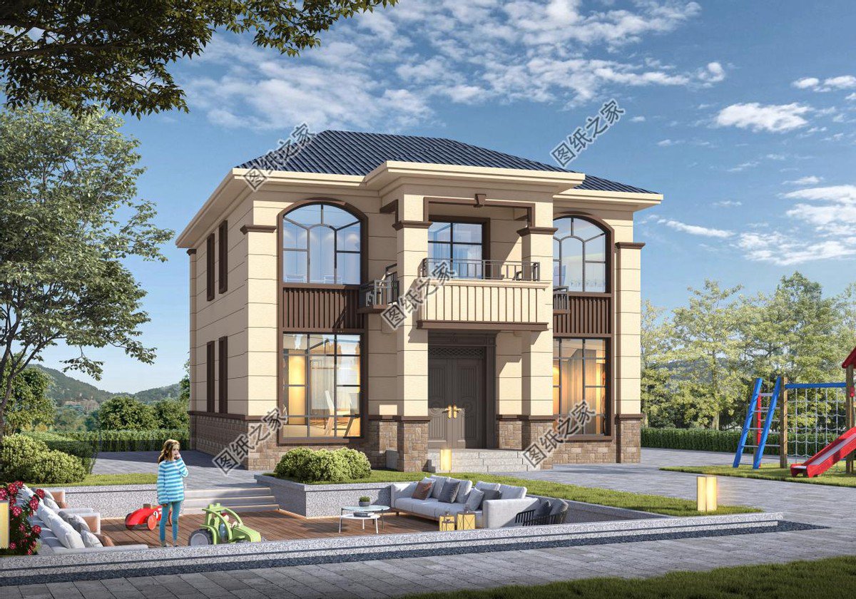 二層農(nóng)村別墅設(shè)計，簡單又美觀，內(nèi)部布局全國都適用