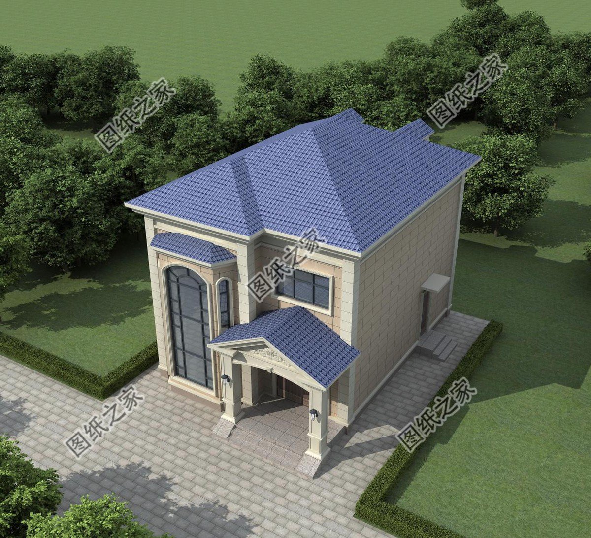 二層農(nóng)村別墅設(shè)計，簡單又美觀，內(nèi)部布局全國都適用