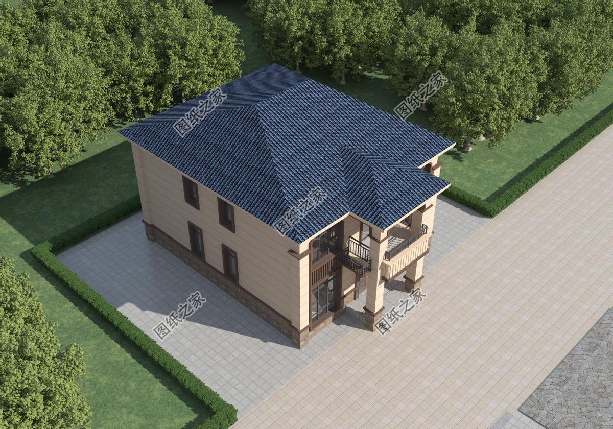 二層農(nóng)村別墅設(shè)計，簡單又美觀，內(nèi)部布局全國都適用