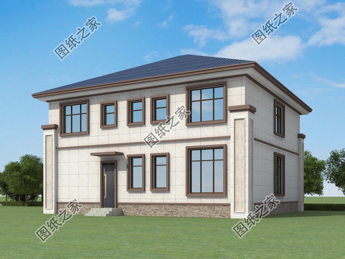 二層農(nóng)村別墅設(shè)計，簡單又美觀，內(nèi)部布局全國都適用