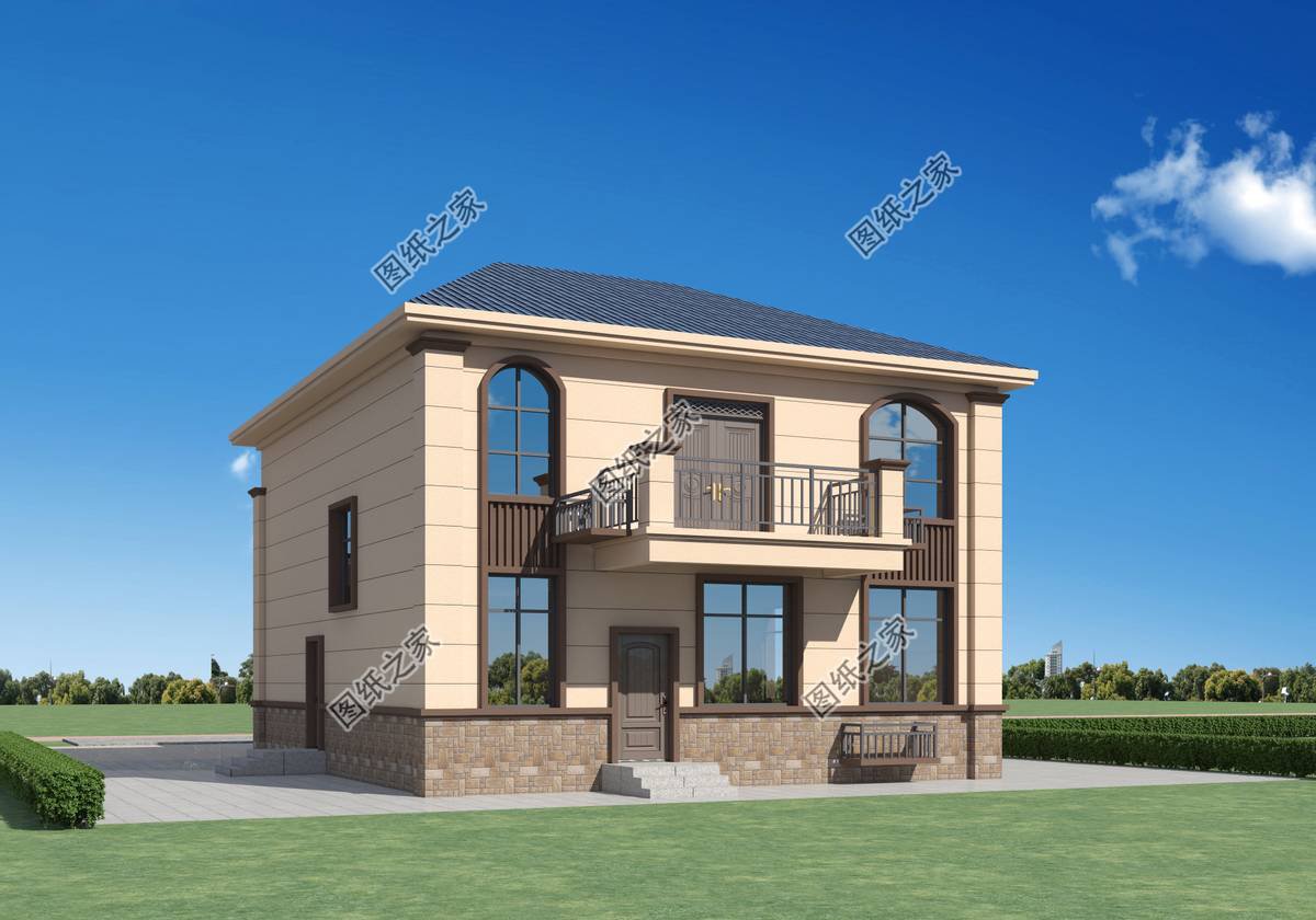 二層農(nóng)村別墅設(shè)計，簡單又美觀，內(nèi)部布局全國都適用