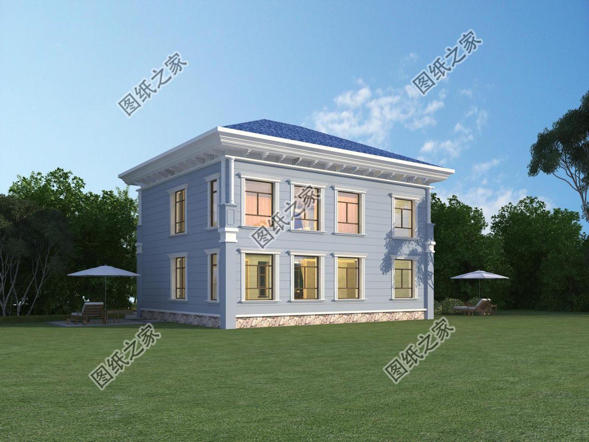 3款對(duì)稱歐式農(nóng)村別墅設(shè)計(jì)，外觀經(jīng)典耐看，建在老家最合適