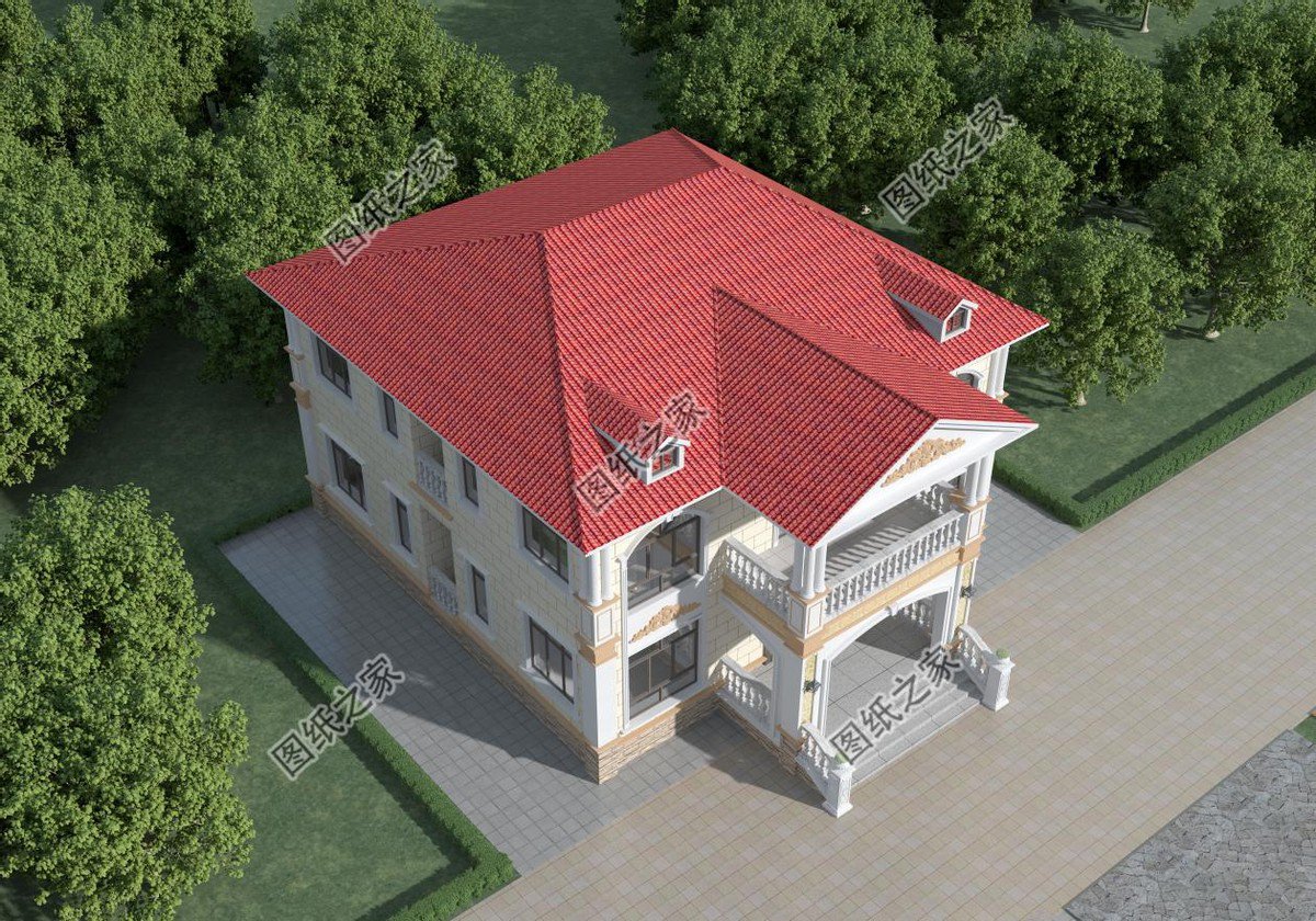 四套浪漫唯美歐式別墅，外觀美輪美奐猶如一幅魅力的畫卷令人向往