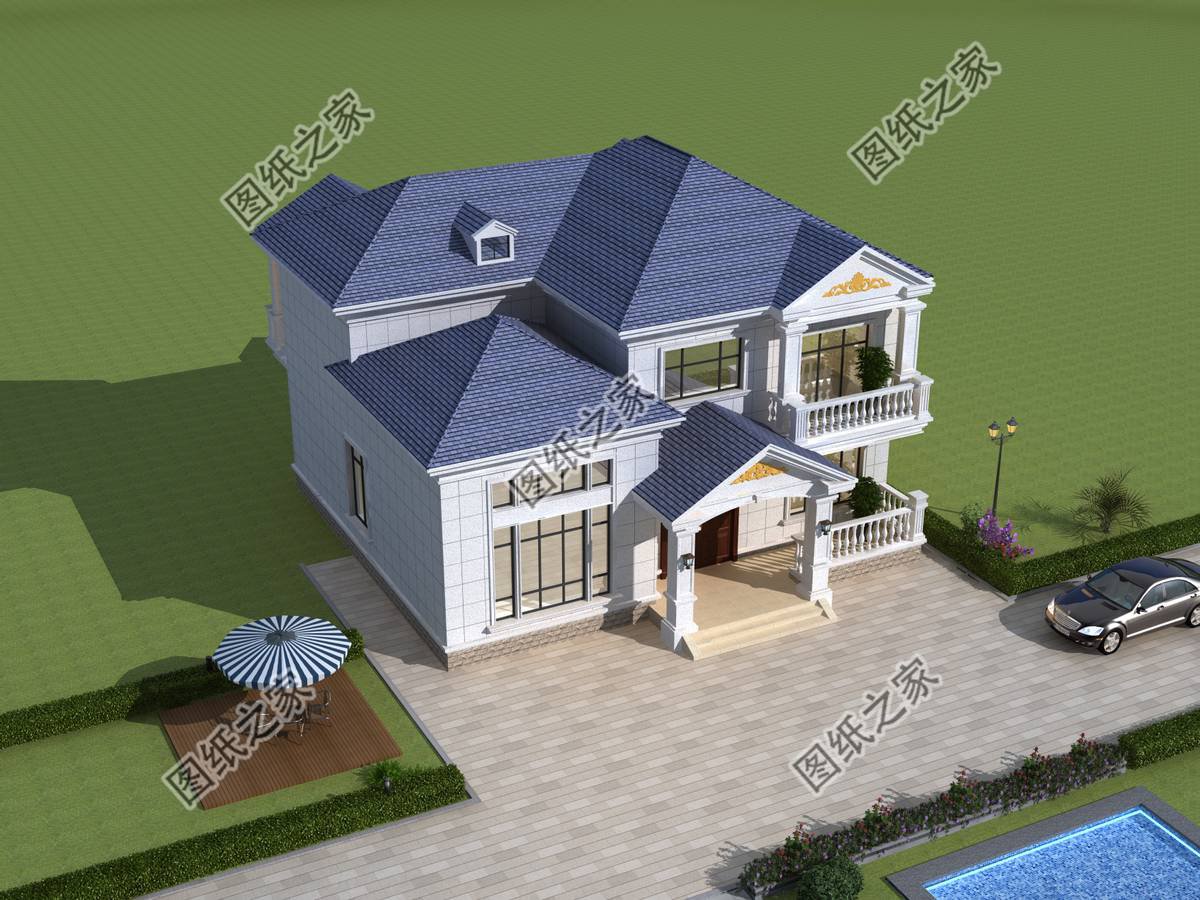 四套浪漫唯美歐式別墅，外觀美輪美奐猶如一幅魅力的畫卷令人向往