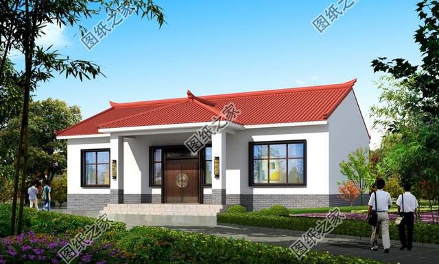 三套一層農(nóng)村別墅設計，簡單好看還實用，非常適合用來養(yǎng)老