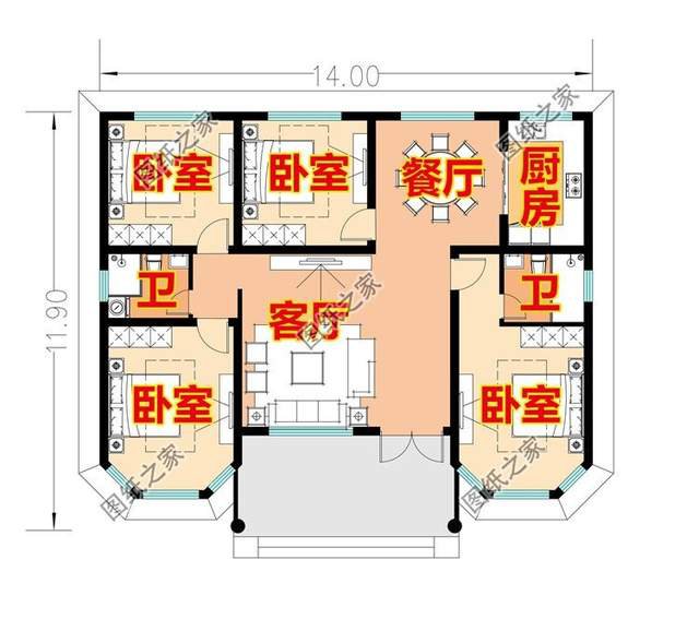 農(nóng)村一層別墅設(shè)計，簡單實用還好看，不容錯過的好戶型