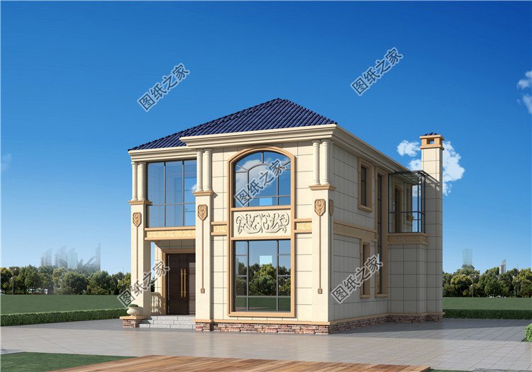 農(nóng)村二間二層小別墅設(shè)計方案外觀圖