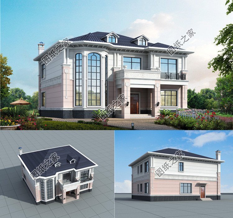 三款二層別墅設(shè)計，外觀造型各有特色最主要是經(jīng)濟實用