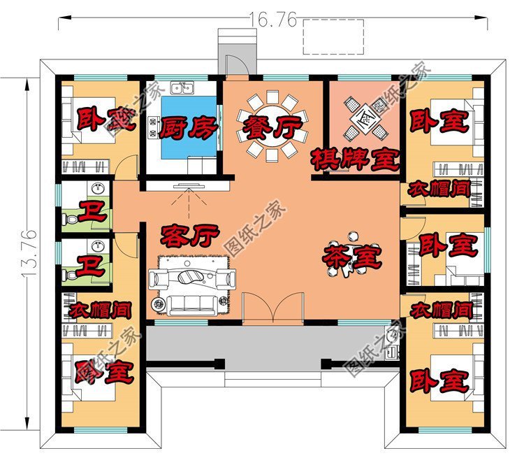 農(nóng)村建房就選一層戶型，簡(jiǎn)單實(shí)用還接地氣更適合爸媽養(yǎng)老