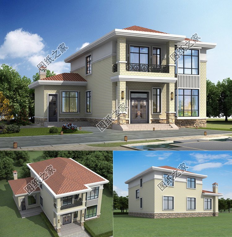 農(nóng)村別墅設(shè)計(jì)，整體造型充滿高貴氣質(zhì)，建議拿去參考