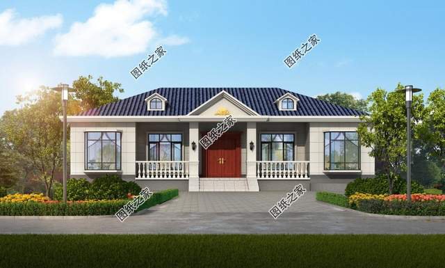 鄉(xiāng)村一層自建養(yǎng)老房推薦，簡(jiǎn)單好看造價(jià)不高，很合爸媽的口味