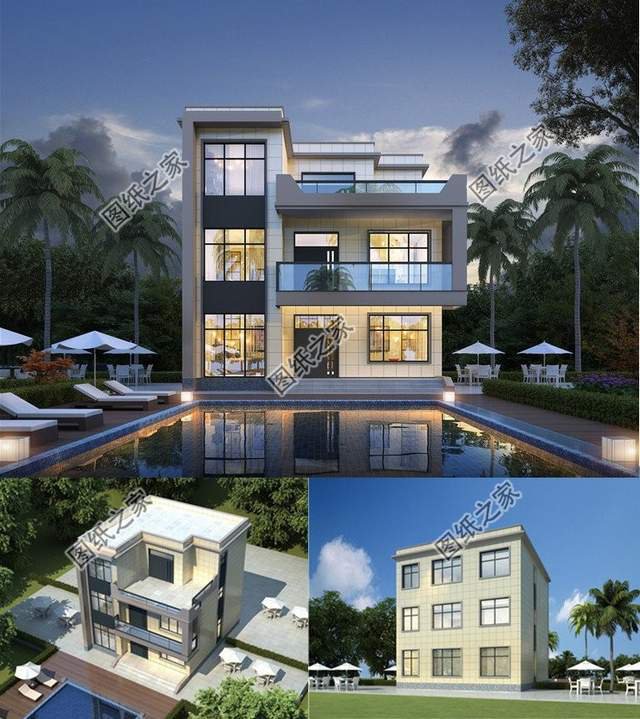 三款平屋頂別墅設(shè)計，實用大氣還省錢，北方朋友快來看看吧