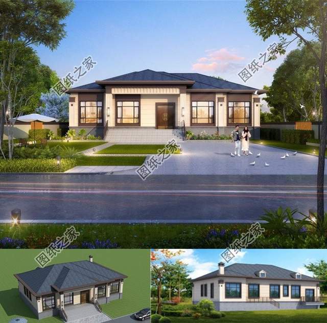 實用一層小別墅設(shè)計，占地百來平造價15萬以內(nèi)，經(jīng)濟實用的選擇