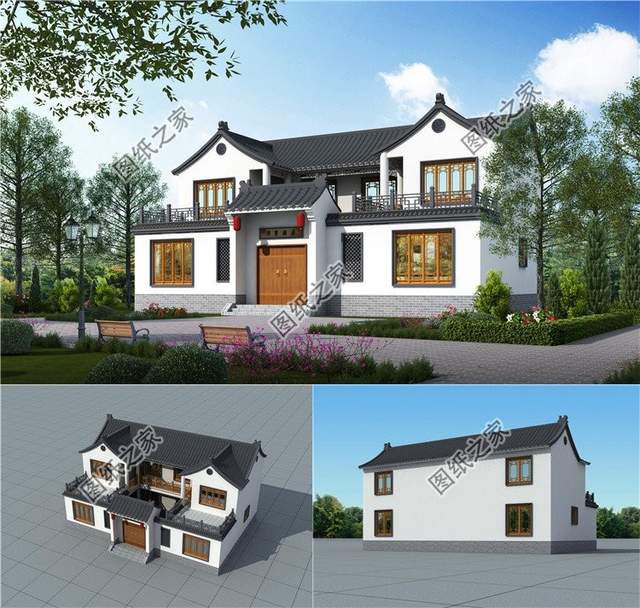 農(nóng)村四合院別墅設計，一百年不過時，建一棟傳承三代人沒問題