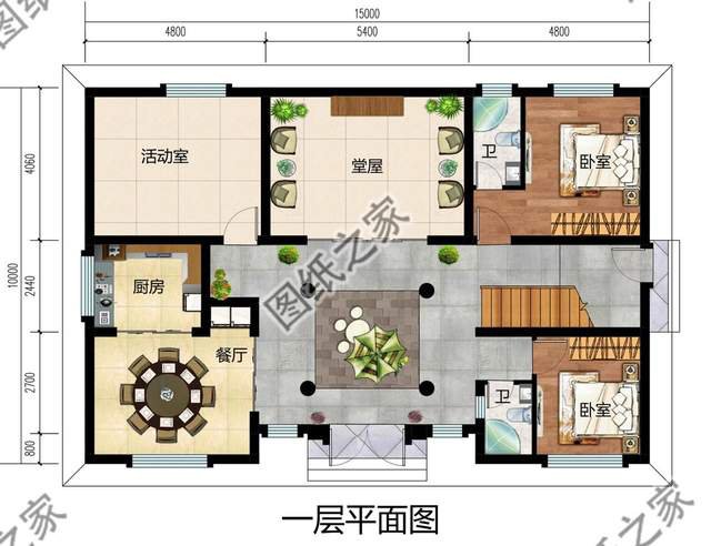 3款中式別墅設(shè)計，布局符合現(xiàn)代人的生活習(xí)慣，外觀頗有大家風(fēng)范