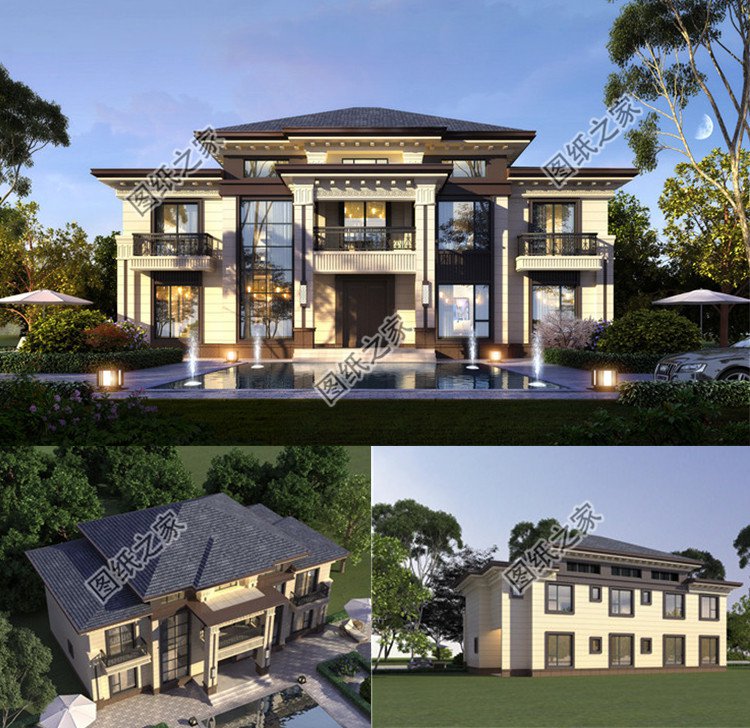 備受好評(píng)二層歐式別墅設(shè)計(jì)圖效果圖