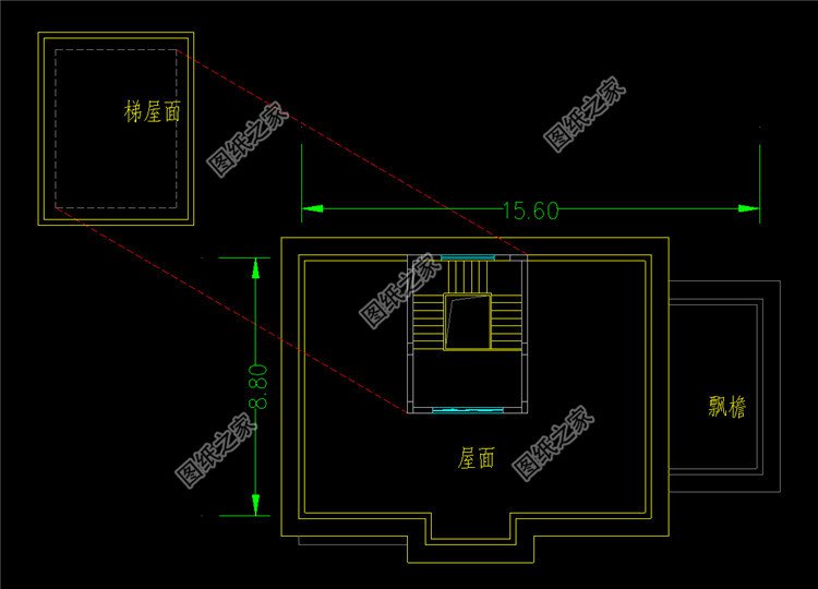 時尚耐看的二層農村別墅設計圖屋頂