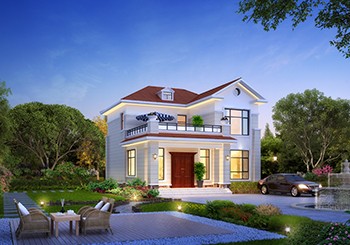 農(nóng)村二間二層房子設(shè)計(jì)方案圖，造型小巧精致，10米乘12米