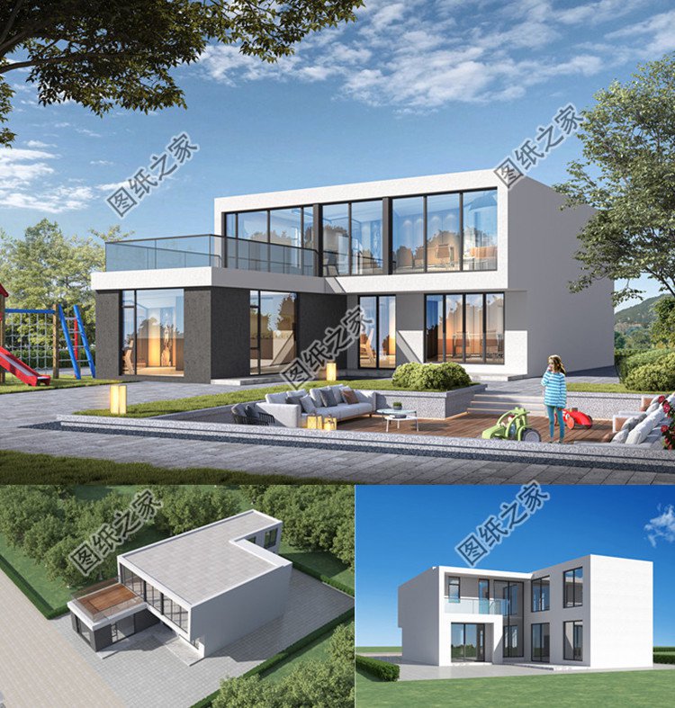 二層農(nóng)村別墅設(shè)計(jì)圖效果圖