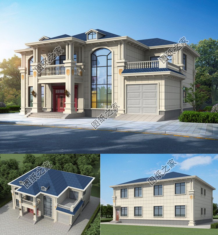 農(nóng)村四間二層別墅設(shè)計(jì)圖效果圖