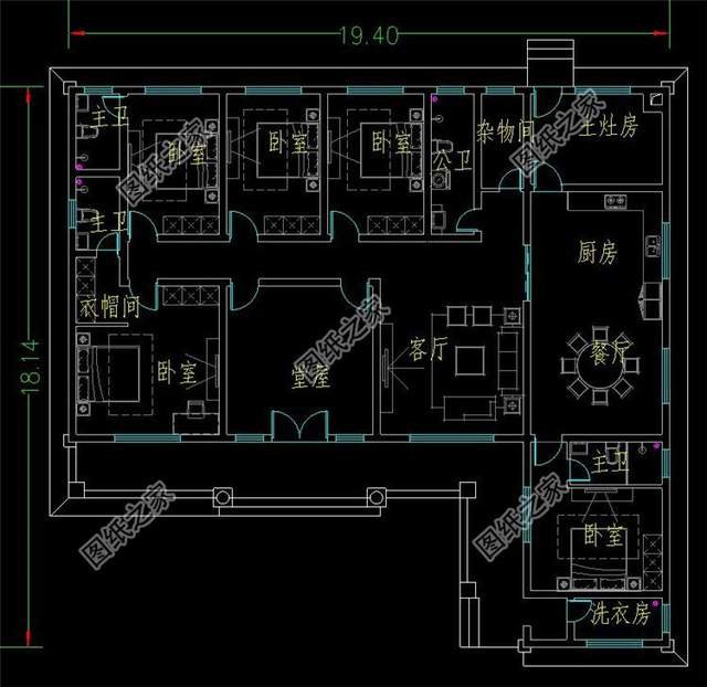 鄉(xiāng)村一層自建養(yǎng)老房設(shè)計(jì)，造價(jià)不高性價(jià)比極高，舒適地拉滿房間