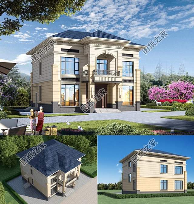 鄉(xiāng)下簡歐式自建房效果圖，擯棄富麗堂皇，繼承唯美浪漫