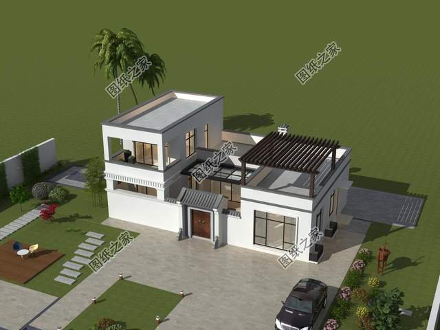 現(xiàn)代風農村自建別墅推薦，潮流時尚的外觀造型，擊中年輕人的內心