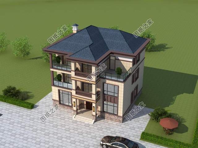 農(nóng)村三層別墅，新中式風建一棟傳承三代人不過時，一起來看看吧