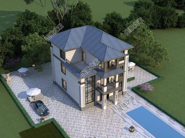 農(nóng)村三層別墅，新中式風建一棟傳承三代人不過時，一起來看看吧