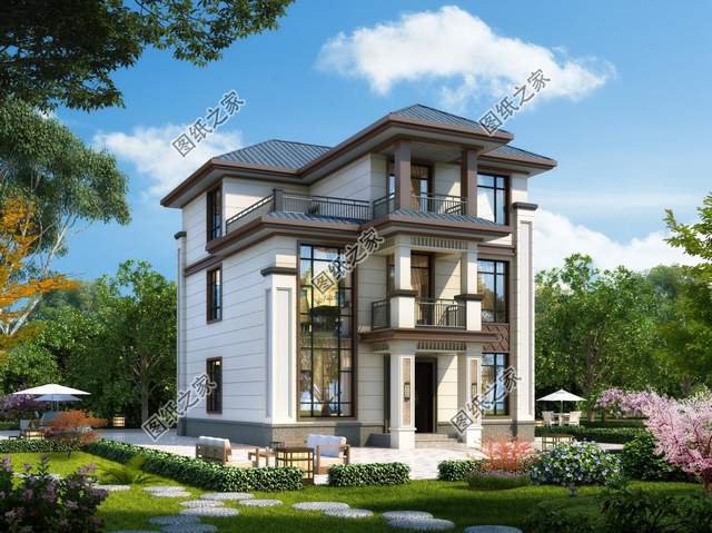 農(nóng)村三層別墅，新中式風建一棟傳承三代人不過時，一起來看看吧