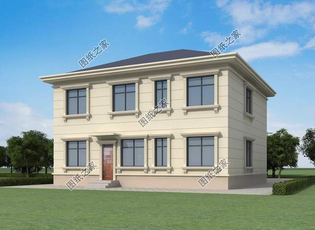 兩層歐式別墅設(shè)計(jì)圖，足夠一家人使用，戶型緊湊功能齊全