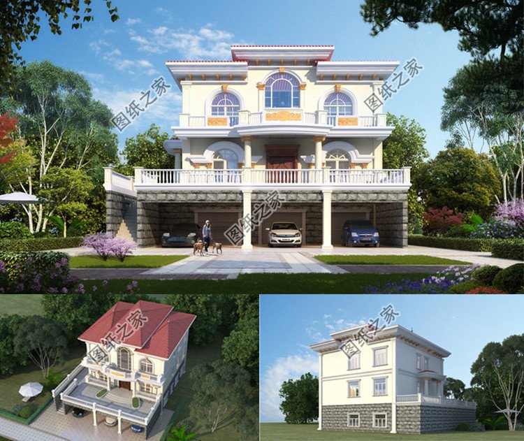 帶架空層的別墅設(shè)計(jì)圖效果圖