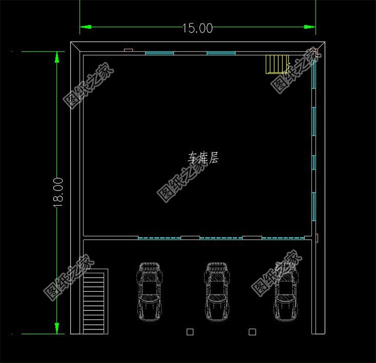 帶架空層的別墅設(shè)計(jì)圖布局1
