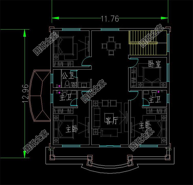 帶架空層的別墅設(shè)計(jì)圖布局3