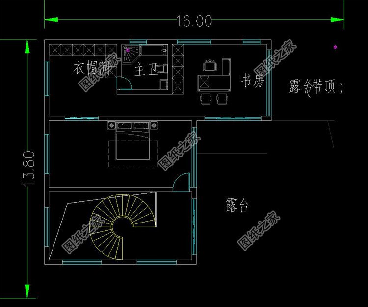 農(nóng)村四層帶架空層別墅布局4