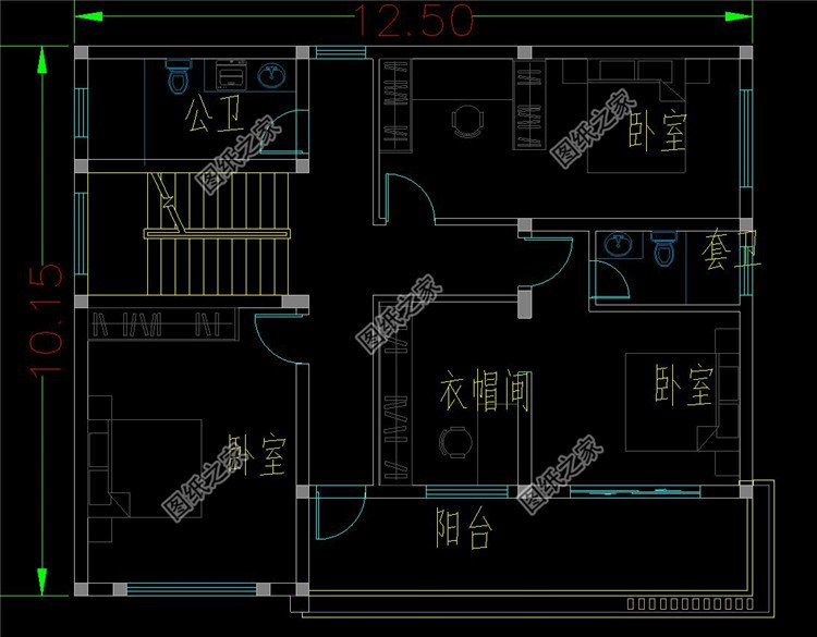 現(xiàn)代風(fēng)格帶架空層別墅設(shè)計圖布局3