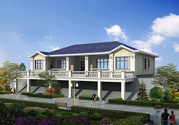 底層架空的農(nóng)村一層帶閣樓小別墅設(shè)計(jì)圖,布局巧妙很走心