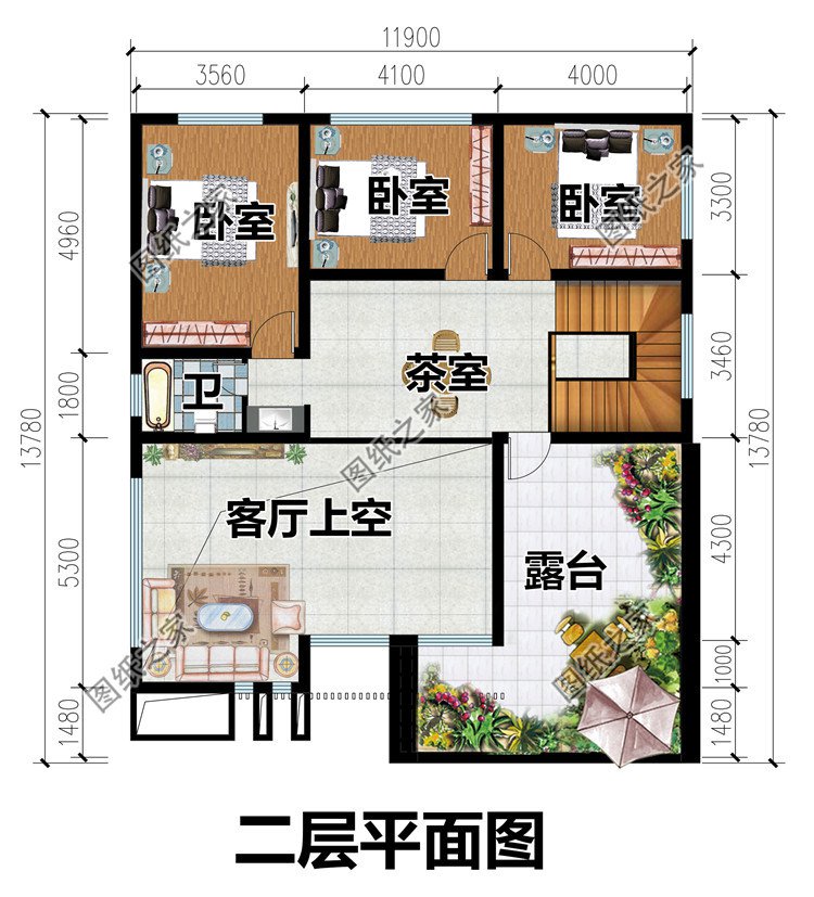 二層氣質(zhì)現(xiàn)代小洋樓設(shè)計圖